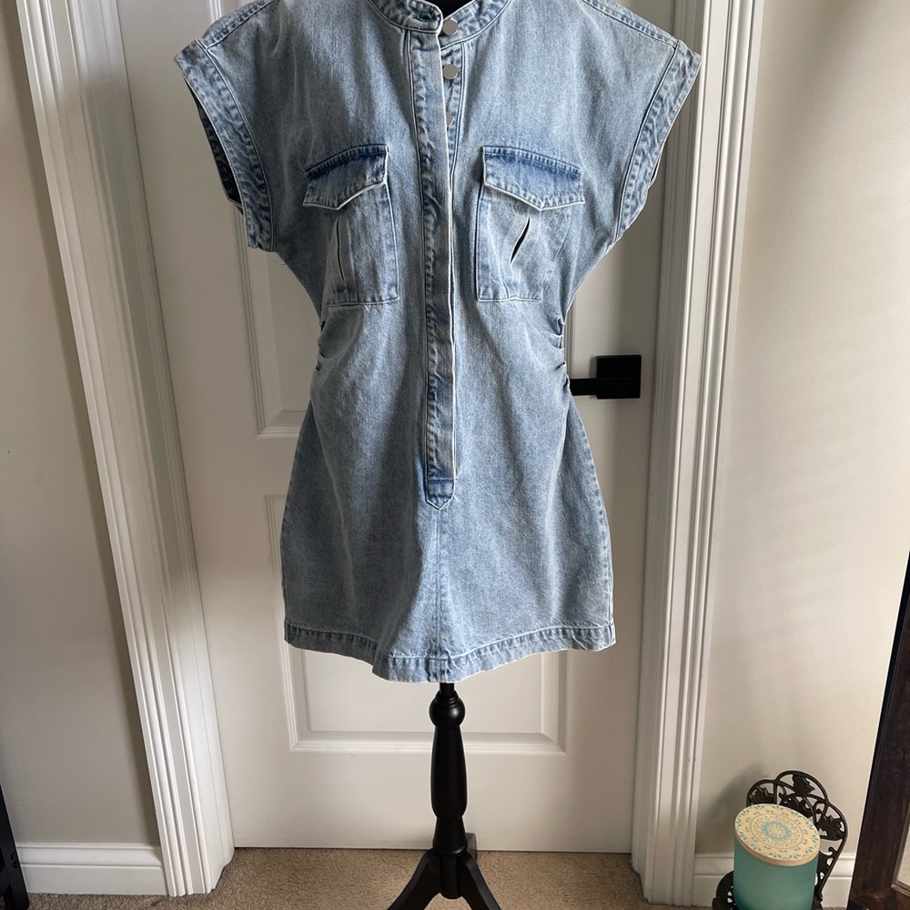 Lulu's Blue Dolman Sleeve Mini Dress Size Large